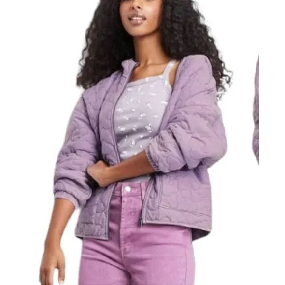 Wild Fable Hooded Quilted Jacket Light Purple- Size S - Picture 1 of 2